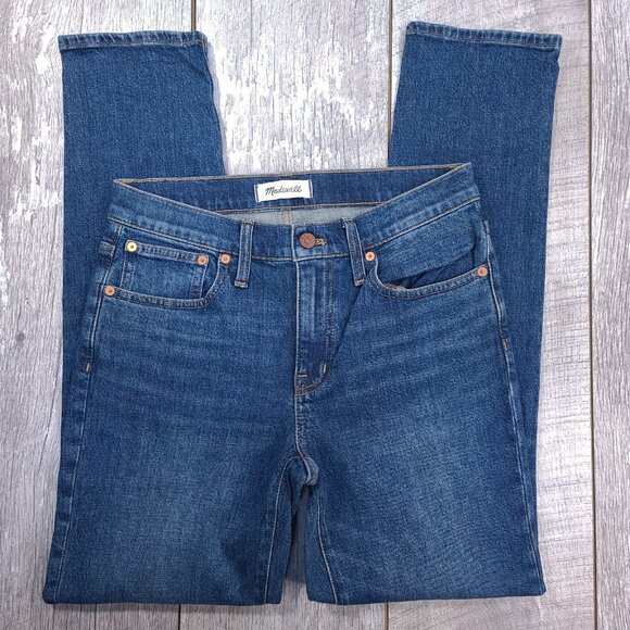Madewell Jeans Womens 25x30 The Slim Boyjean Denim Mid Rise Stretch Pants - Picture 4 of 10